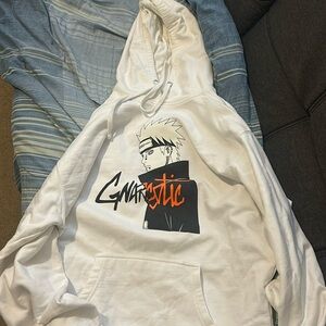 Gnarcotic KNOW PAIN hoodie. White. XL